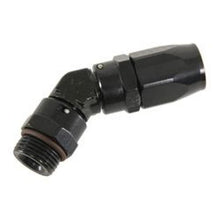 Load image into Gallery viewer, Fragola -10AN x 45 Degree x 7/8-14 (10) Hose End - Black - Fragola - 184510-BL