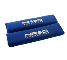 Load image into Gallery viewer, NRG Seat Belt Pads 2.7in. W x 11in. L (Blue) Short - 2pc - NRG - SBP-27BL