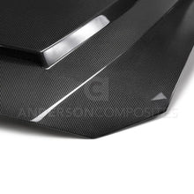 Load image into Gallery viewer, Type-SN double sided carbon fiber hood for 2018-2020 Ford Mustang - Anderson Composites - AC-HD18FDMU-SN-DS
