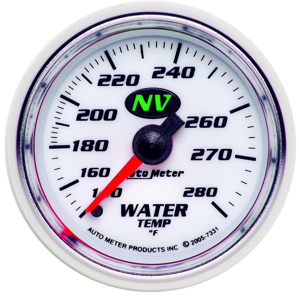 GAUGE; WATER TEMP; 2 1/16in.; 140-280deg.F; MECHANICAL; NV - AutoMeter - 7331