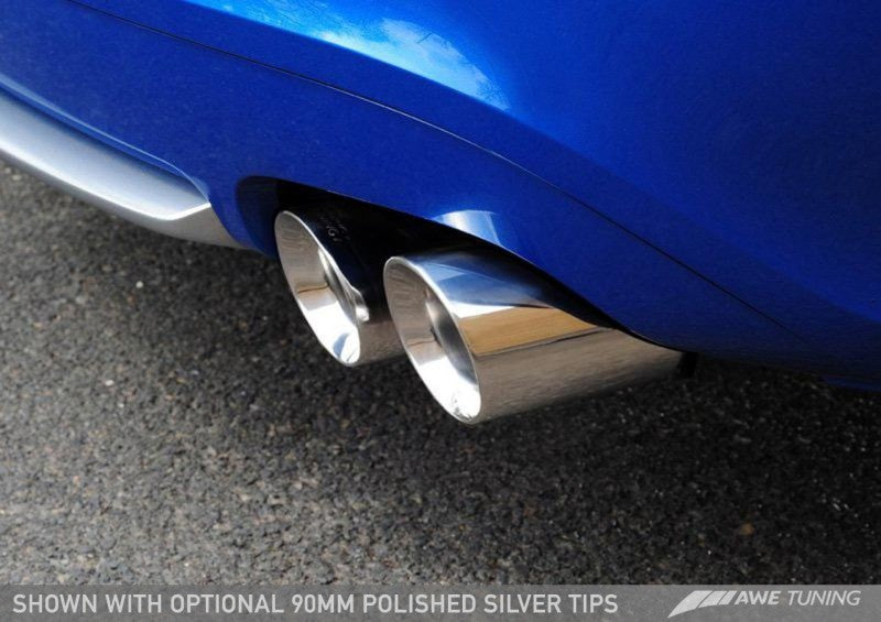 AWE Tuning Audi B8.5 S5 3.0T Track Edition Exhaust - Chrome Silver Tips (90mm) - AWE Tuning - 3010-42046