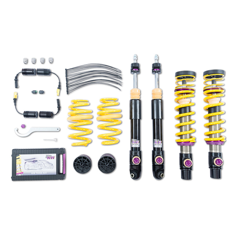 Adjustable Coilovers with Rebound and Low & High-speed Compression adjustability    - KW - 3A7100CJ