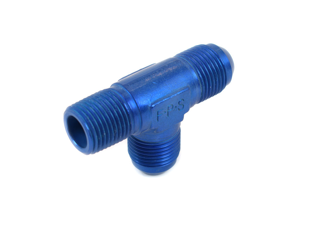 Canton 23-245TA T Fitting 1/2 Inch NPT and 2 -10 AN Ports Aluminum - Canton - 23-245TA