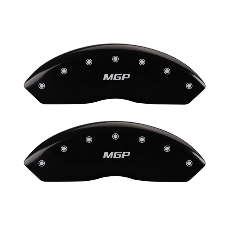 Set of 4: Black finish, Silver MGP - MGP Caliper Covers - 54005SMGPBK
