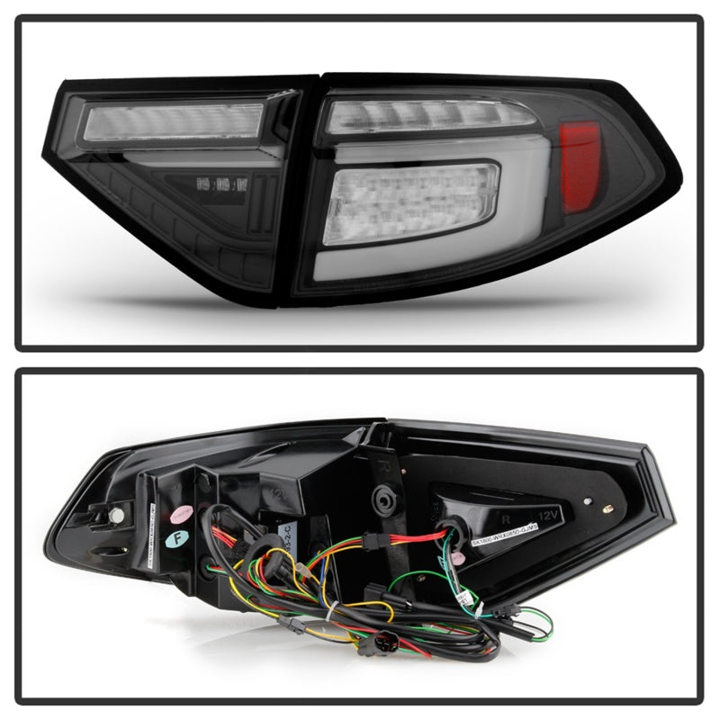 Spyder) LED Tail Lights - Black 2008-2011 Subaru Impreza - SPYDER