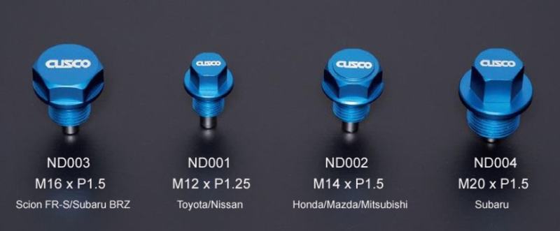 Cusco Neodymium Magnetic Drain Bolt - Honda/Mazda/Mitsubishi/Suzuki - Cusco - 00B 001 ND02