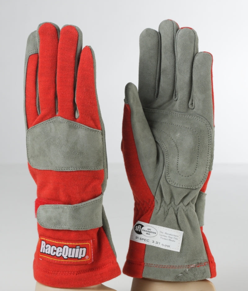 RaceQuip Red 1-Layer SFI-1 Glove - Large - Racequip - 351015