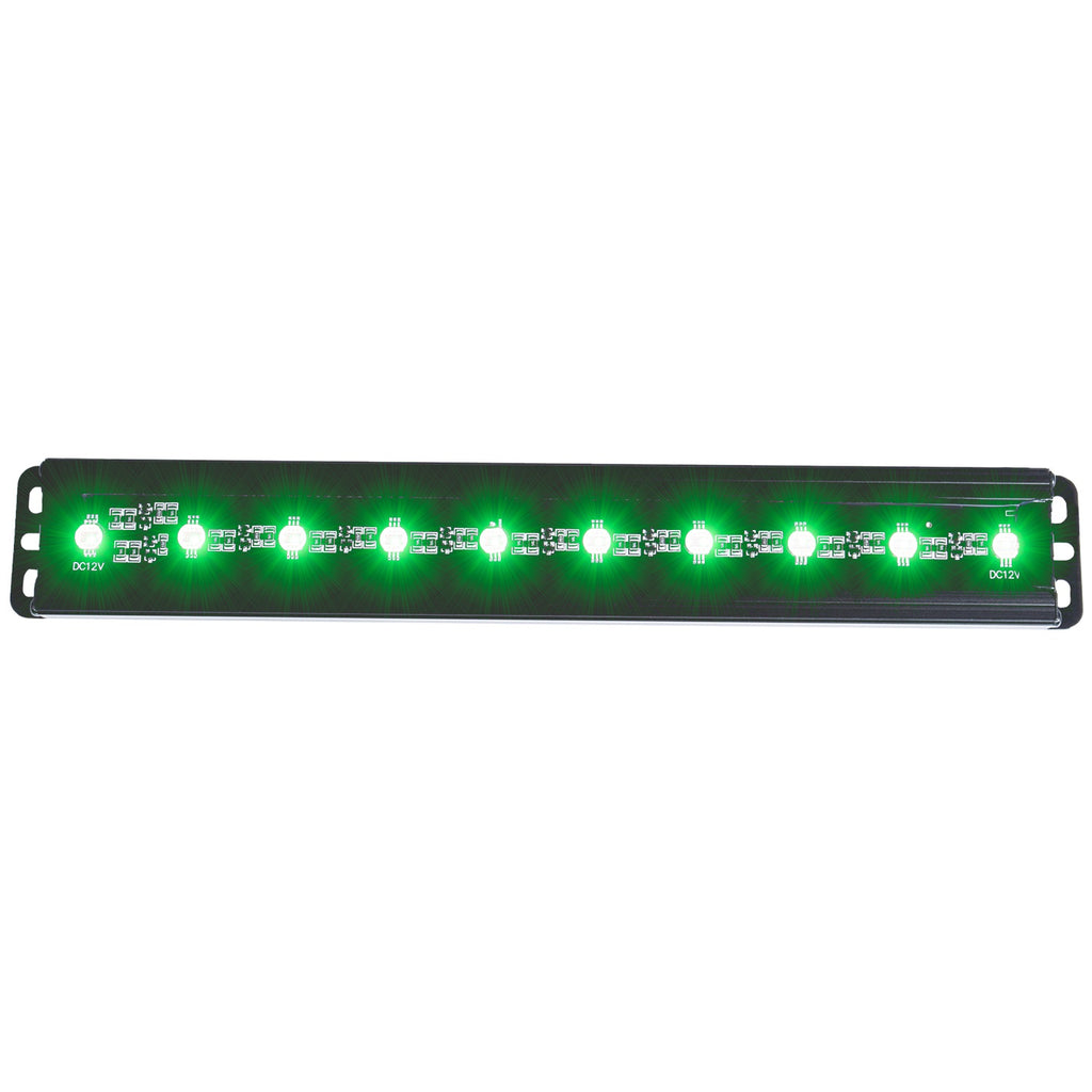 Slimline LED Light Bar; 12 in.; 10 LEDs; Green LEDs;    - Anzo USA - 861151