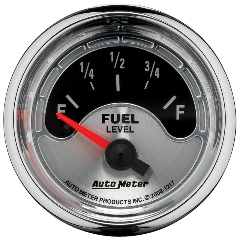 GAUGE; FUEL LEVEL; 2 1/16in.; 240OE TO 33OF; ELEC; AMERICAN MUSCLE - AutoMeter - 1217