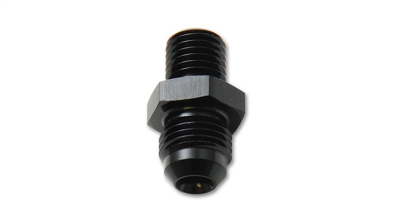 Metric Straight Adapter; Size: -12AN x 16mm-1.5; 6061 Aluminum; Anodized Black; - VIBRANT - 16643