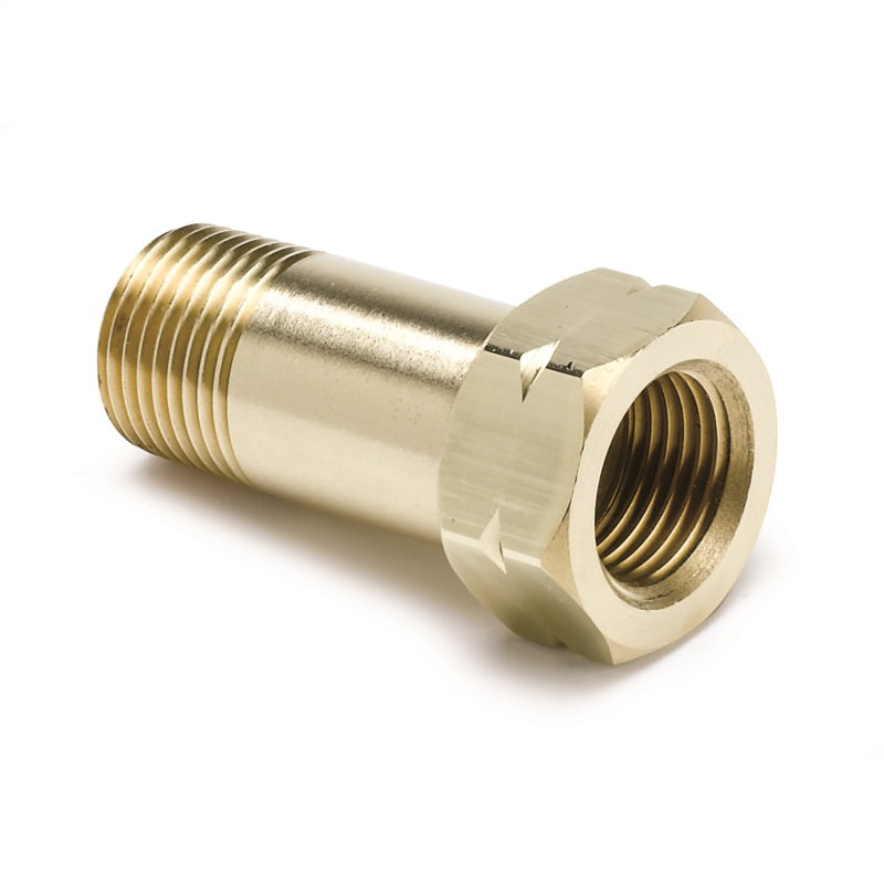 FITTING; ADAPTER; 3/8in. NPT MALE; EXTENSION; BRASS; FOR AUTO GAGE MECH. TEMP. - AutoMeter - 2373