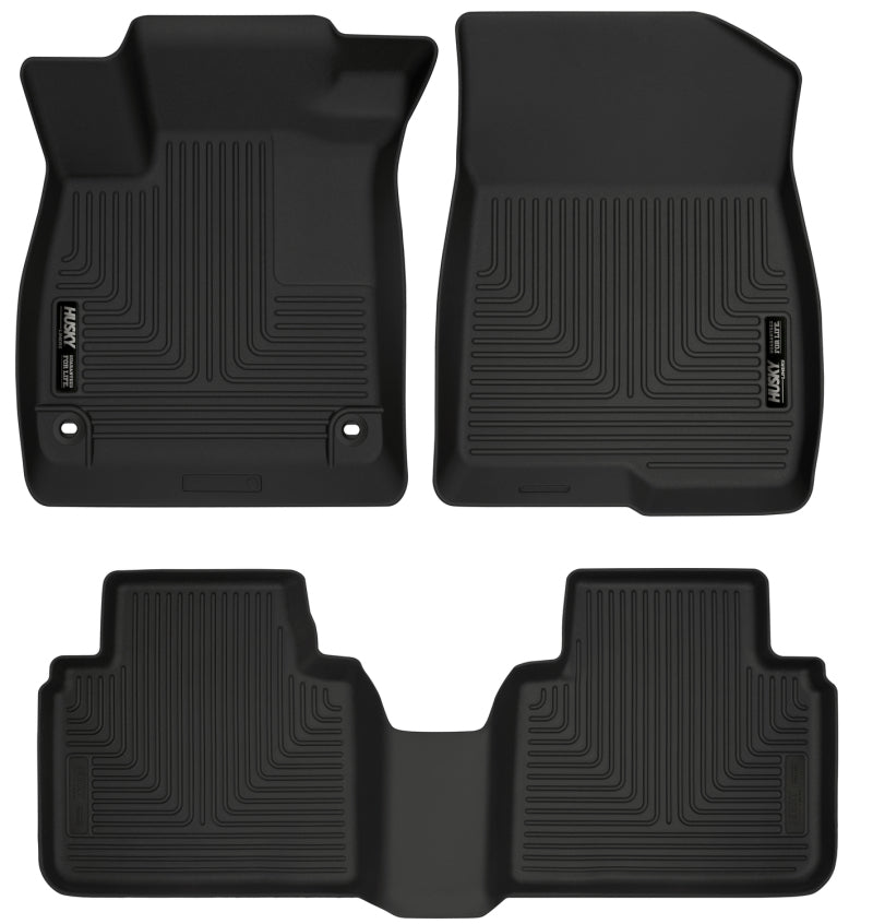 Weatherbeater - Front & 2nd Seat Floor Liners 2018-2022 Honda Accord - Husky Liners - 95741