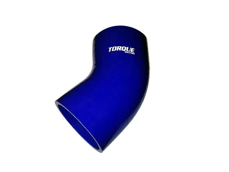 Torque Solution 45 Degree Silicone Elbow: 4 inch Blue Universal - Torque Solution - TS-CPLR-45D4BL