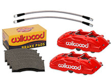 Load image into Gallery viewer, Wilwood 65-67 Ford Mustang D11 Calipers w/Pads and Lines - Red - Wilwood - 140-16799-R