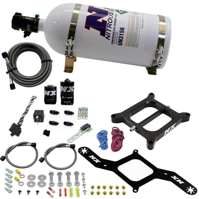4150 RNC Conventional Plate System w/ .375" Solenoid w/ 10lb Bottle. - Nitrous Express - 55140-10