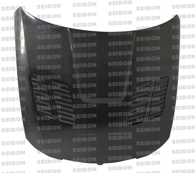 GTR-style carbon fiber hood for 2005-2008 BMW E90 4DR - Seibon Carbon - HD0507BMWE90-GTR