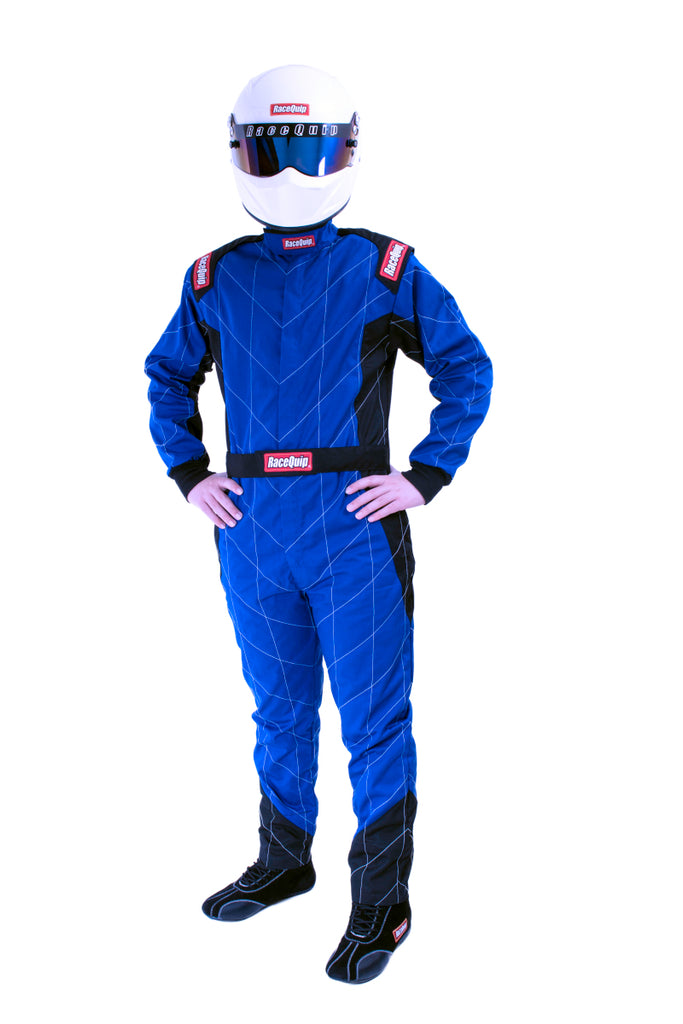 RaceQuip Blue Chevron-1 Suit - SFI-1 XL - Racequip - 130926