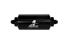 Load image into Gallery viewer, Aeromotive In-Line Filter - (AN-6 Male) 10 Micron Microglass Element Bright Dip Black Finish - Aeromotive Fuel System - 12345