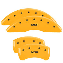 Load image into Gallery viewer, Set of 4: Yellow finish, Black MGP - MGP Caliper Covers - 49012SMGPYL