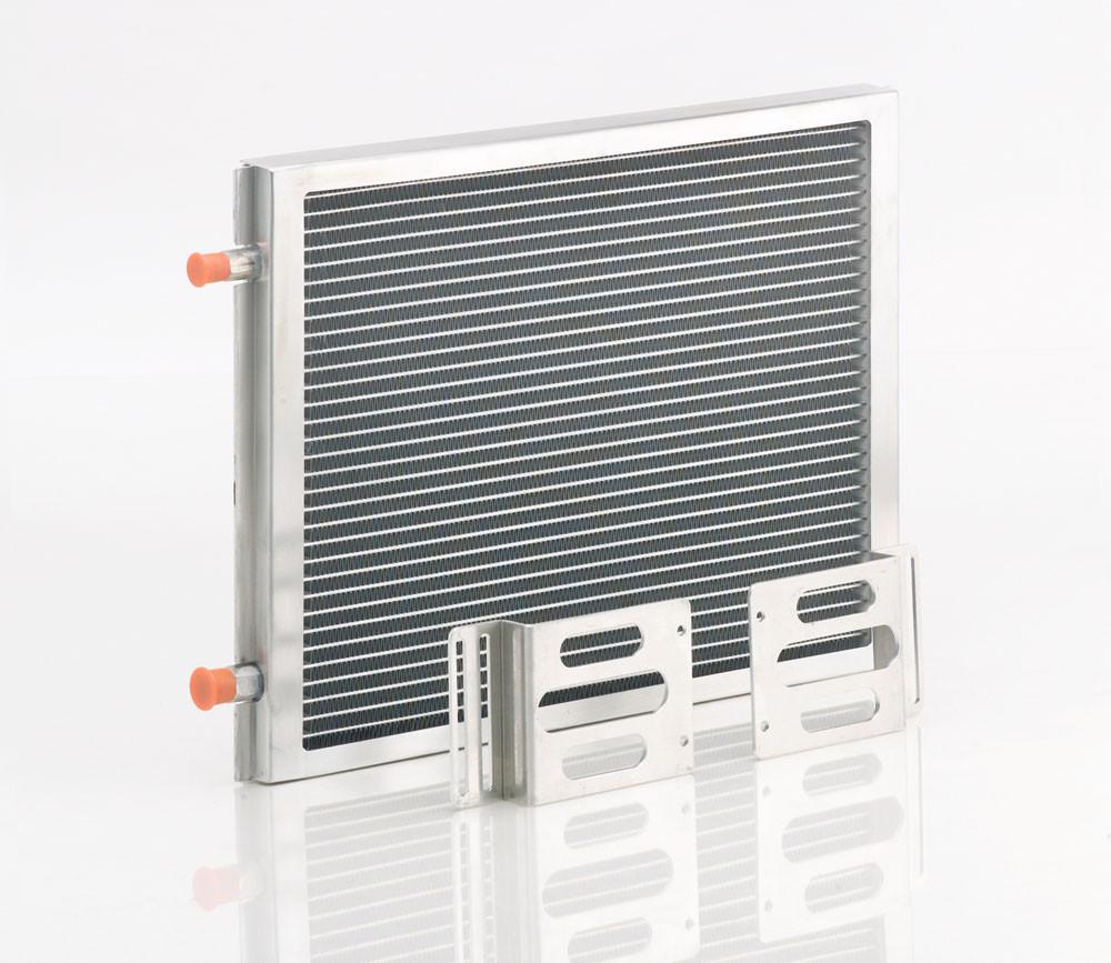 A/C Module w/Small Universal Condenser Natural Finish Be Cool Radiator - Be Cool - 96003