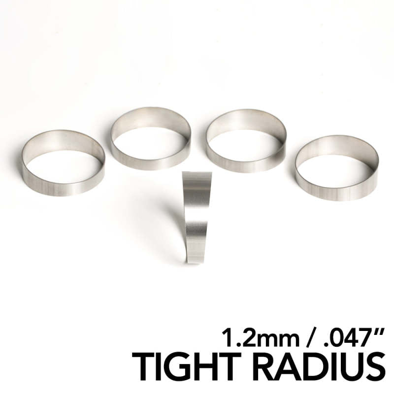 Ticon Industries 2.13in Diameter 1.25D Tight Radius 1.2mm/.047in Titanium Pie Cut - 5pk - Ticon - 109-05401-0014
