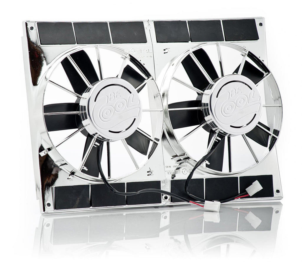 11 Inch High Torque Puller Fan Module Dual Chrome Plated Be Cool Radiator - Be Cool - 98007