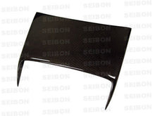 Load image into Gallery viewer, C1-style carbon fiber hood scoop for 2000-2005 Toyota Celica - Seibon Carbon - HDS0005TYCEL-C1