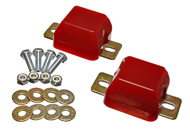 Bump Stop Set; Red; Front; Performance Polyurethane; - Energy Suspension - 4.9103R