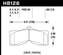 Load image into Gallery viewer, Disc Brake Pad Set ER-1 Disc Brake Pad, 0.505 Thickness, -    - Hawk Performance - HB126D.505