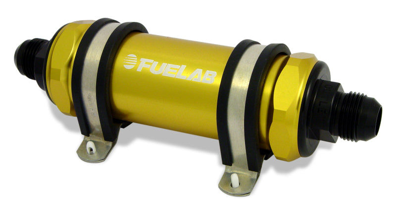 In-Line Fuel Filter, Long with Integrated Check Valve 6 micron - Fuelab - 85831-5