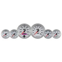 Load image into Gallery viewer, GAUGE KIT; 6 PC. KIT; 3 3/8in./2 1/16in.; BAGGER; WHITE; PRO-CYCLE - AutoMeter - 19701