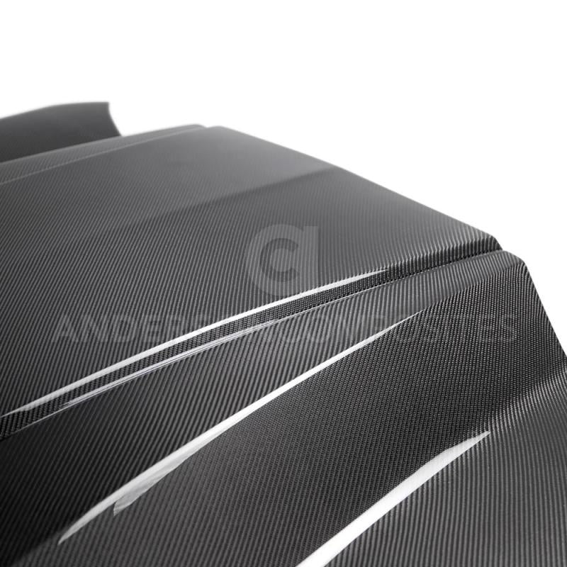 Type-CP double sided carbon fiber hood for 2016-2021 Chevrolet Camaro - Anderson Composites - AC-HD16CHCAM-CP-DS