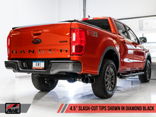 Load image into Gallery viewer, AWE Tuning 2019+ Ford Ranger 0FG Performance Exhaust System w/Diamond Black Tips &amp; Rock Guard - AWE Tuning - 3015-23064