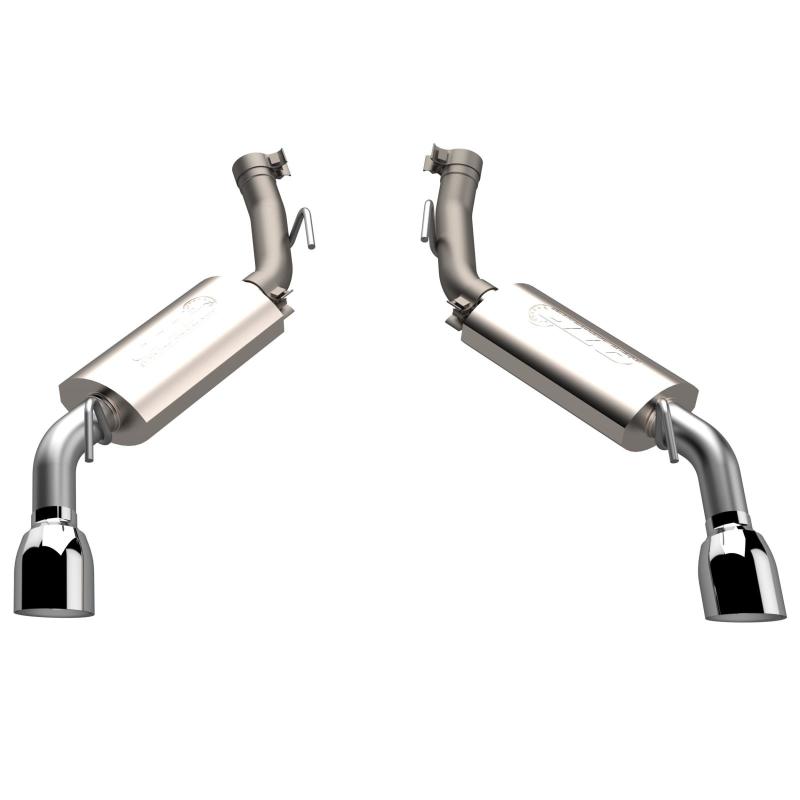 QTP 14-15 Chevrolet Camaro SS 6.2L 304SS AR3 Axle Back Exhaust w/4.5in Tips - QTP - 600114