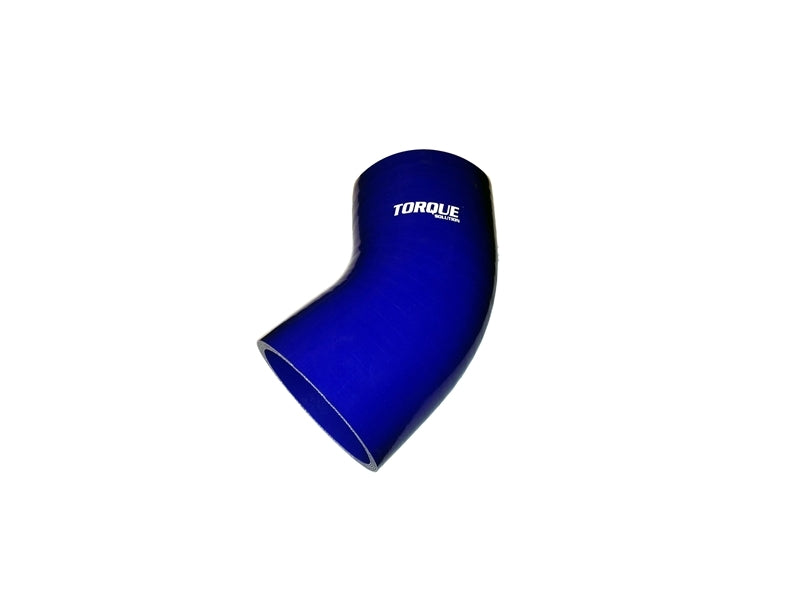 Torque Solution 45 Degree Silicone Elbow: 2.75 inch Blue Universal - Torque Solution - TS-CPLR-45D275BL