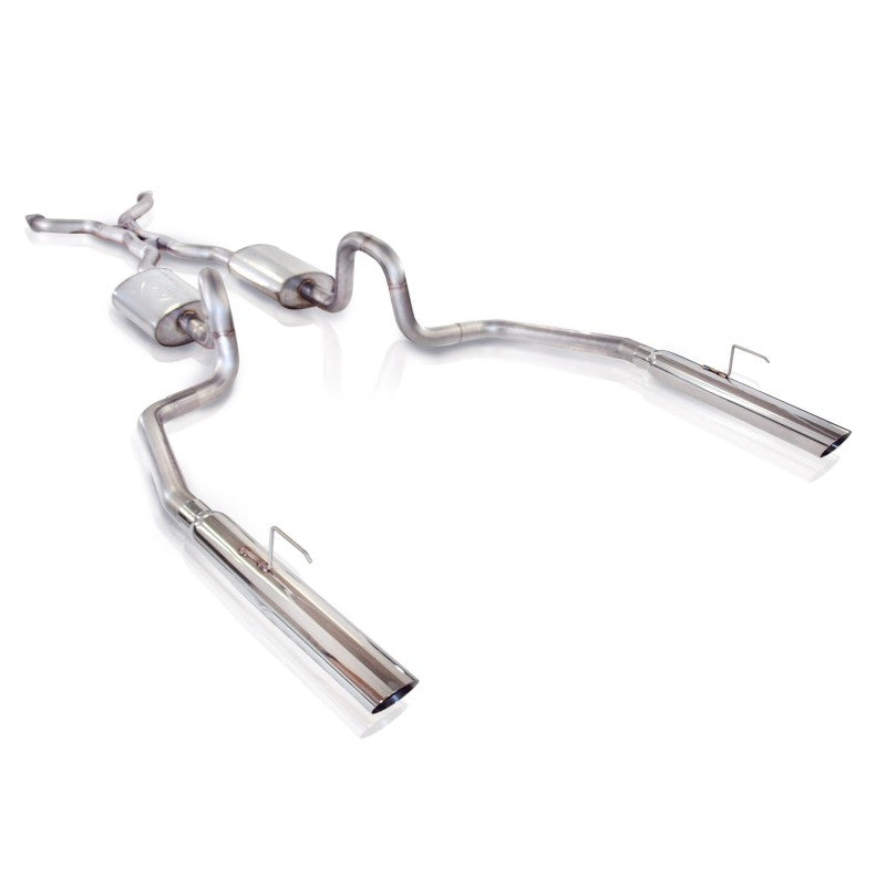 Stainless Works Dual Turbo S-Tube Mufflers Factory & Performance Connect 1998-2002 Ford Crown Victoria - Stainless Works - CRVIC98CBLMF