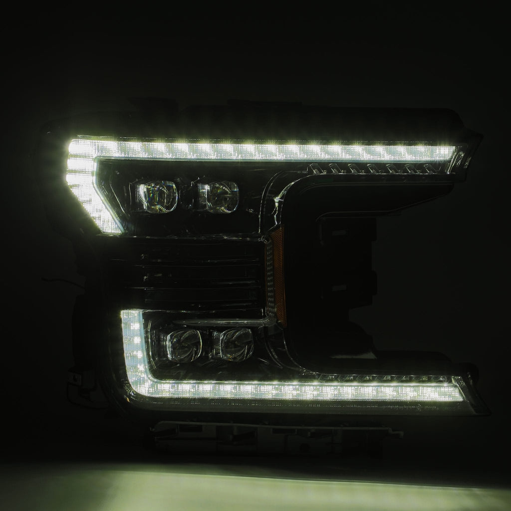LED Projector Headlights in Alpha- Black    - AlphaRex - 880165