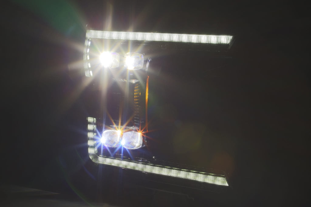 LED Projector Headlights in Alpha- Black    - AlphaRex - 880165