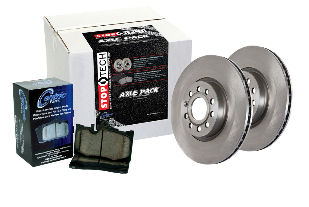 OE look Silver Rotors. Centric premium pads. OE vane design. Low dust. Quiet 2006 Acura CSX - StopTech - 908.40004