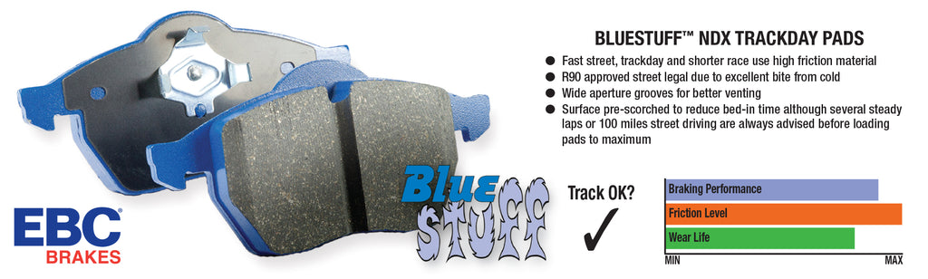 Bluestuff NDX Full Race Brake Pads; R90 Friction Material;    - EBC - DP51156NDX