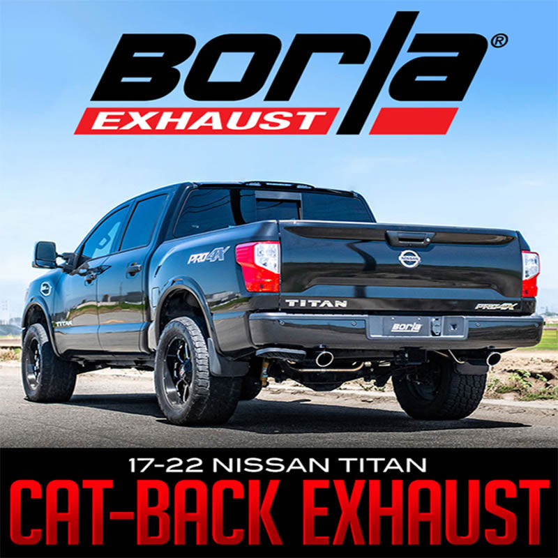 2016-2022 Nissan Titan Cat-Back(tm) Exhaust System S-Type - Borla - 140796BC