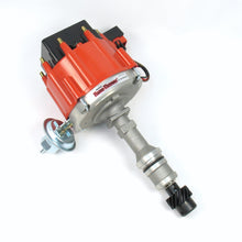 Load image into Gallery viewer, FLAME-THROWER STREET / STRIP HEI DISTRIBUTOR FOR OLDSMOBILE 260-455 ENGINES. CAST FINISH WITH VACUUM ADVANCE. RED CAP. - Pertronix - D1101