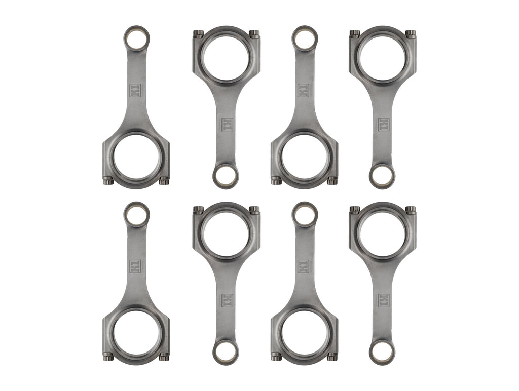 K1 Technologies Ford Small Block Connecting Rod Set, 5.400 in. Length, 0.927 in. Pin, 2.225 in. Journal, 7/16 in. ARP 2000 Bolts, Forged 4340 Steel, H-Beam, Set of 8. - 011AI25540