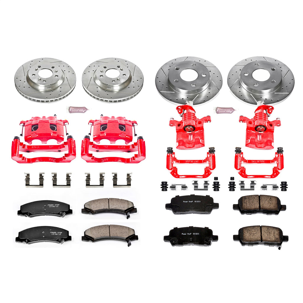 Power Stop 1-Click Performance Brake Kit with Calipers    - Power Stop - KC5504