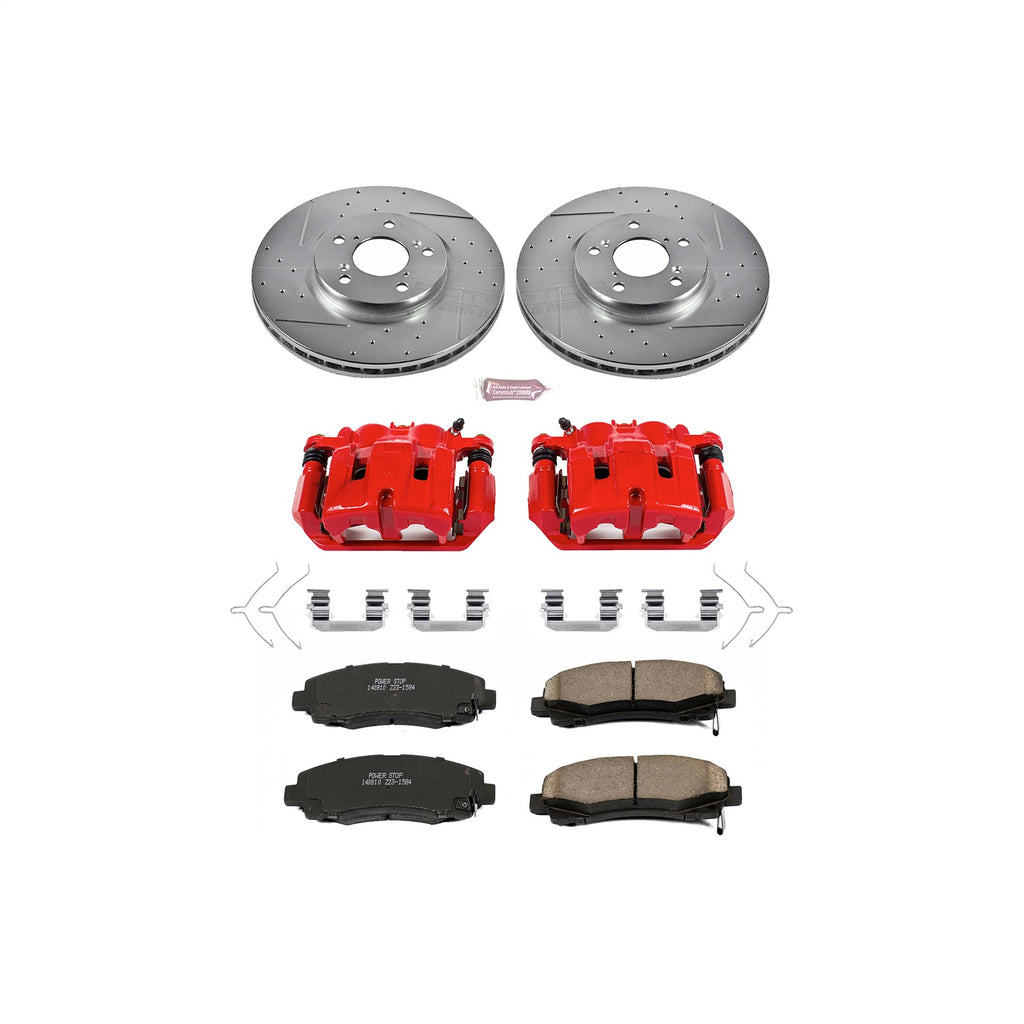 Power Stop 1-Click Performance Brake Kit with Calipers    - Power Stop - KC5939