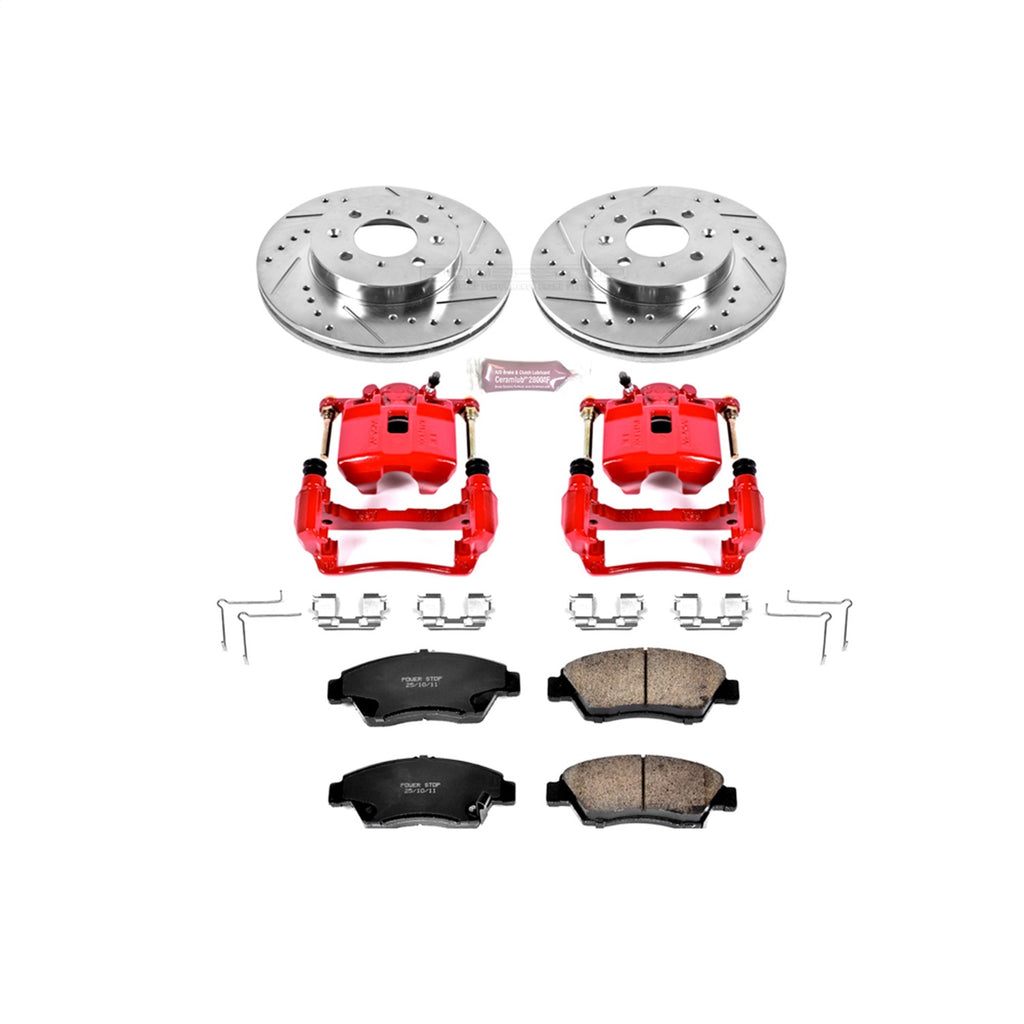 Power Stop 1-Click Performance Brake Kit with Calipers    - Power Stop - KC696