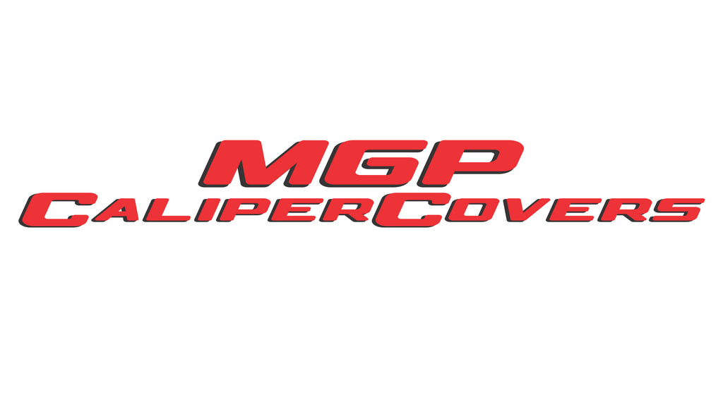 Set of 4: Red finish, Silver MGP - MGP Caliper Covers - 14258SMGPRD