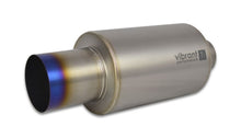 Load image into Gallery viewer, Titanium Muffler; 3 in. Inlet/Outlet; w/Straight Cut Burnt Tip; - VIBRANT - 17562
