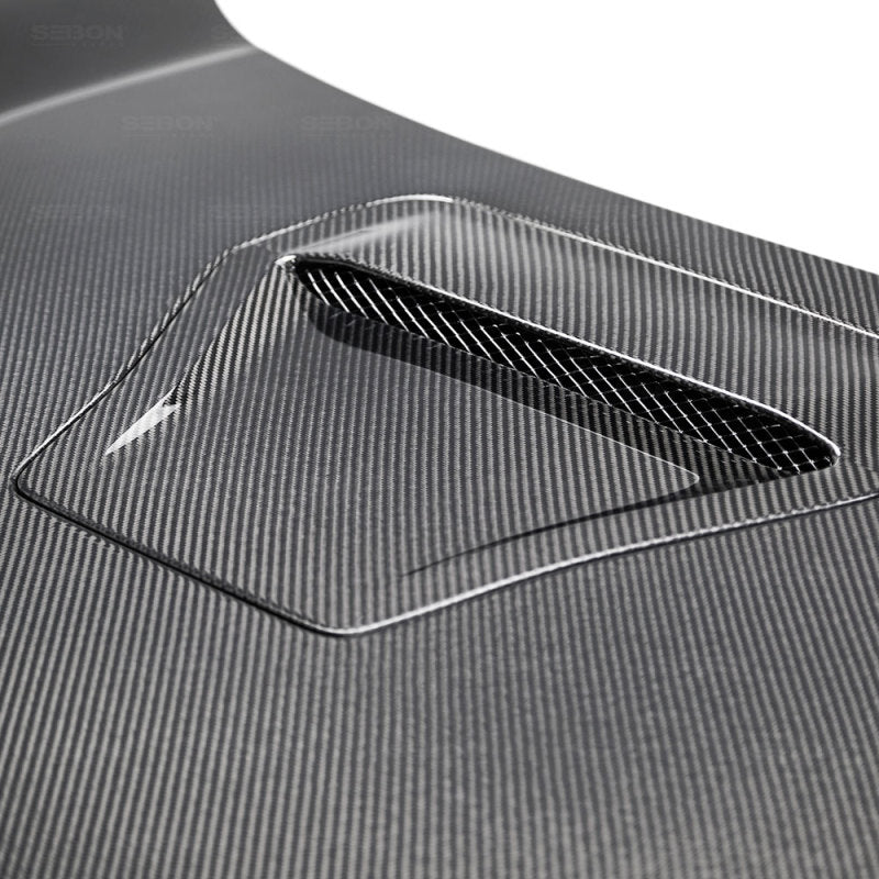 OE-style carbon fiber hood for 2017-2020 Honda Civic Type R - Seibon Carbon - HD17HDCVR-OE