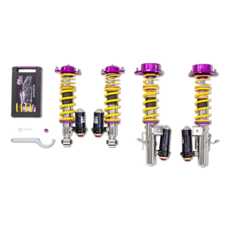 Adjustable Coilovers, Aluminum Top Mounts, Rebound and Low & High Compression 2013-2016 Scion FR-S - KW - 39758204